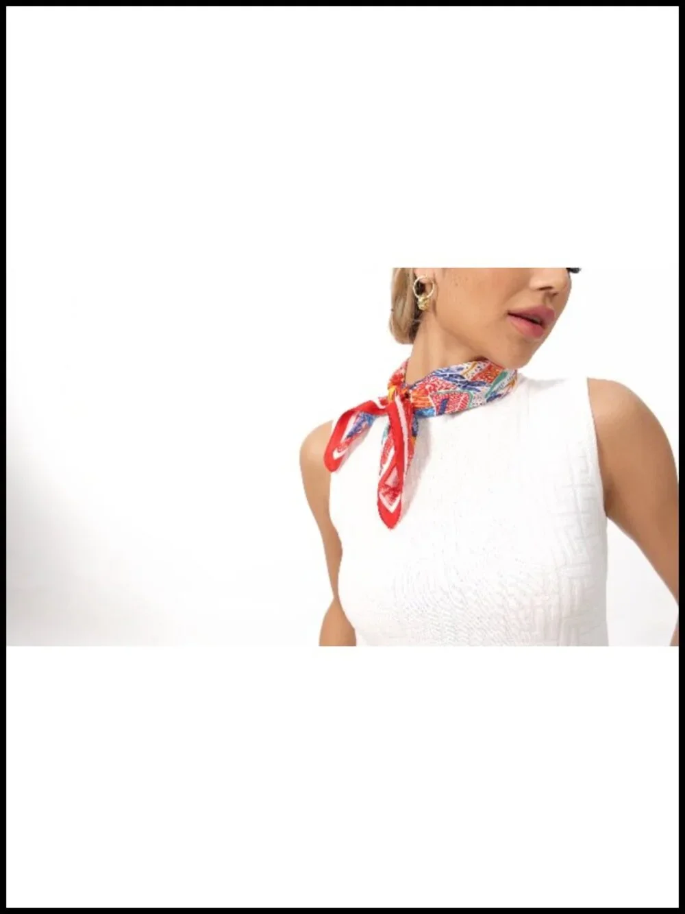 100% Mulberry Silk Square Scarf 21